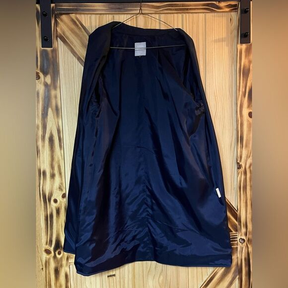 EUC Lorne Mitchell Trench Coat Blue 10 - Picture 4 of 6